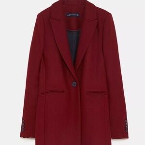 Zara Women's Burgundy Blazer